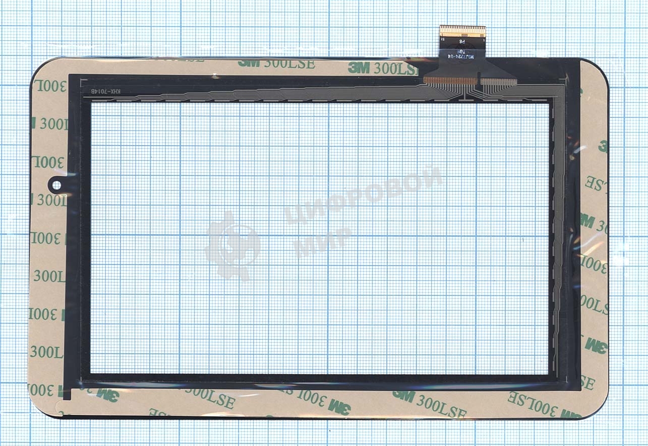 Сенсорное стекло (тачскрин) для DNS E78, черное