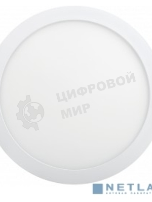 Светильник LED ДВО 1610 24Вт 6500К IP20 круг белый IEK LDVO0-1610-1-24-6500-K01