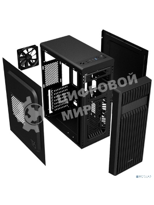 Компьютерный корпус Zalman ZM-T6 черный без БП ATX 1xUSB 2.0 1xUSB 3.0 audio bott PSU
