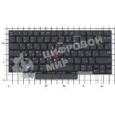 Клавиатура для ноутбука Lenovo ThinkPad X1 Yoga Gen 7 черная с подсветкой