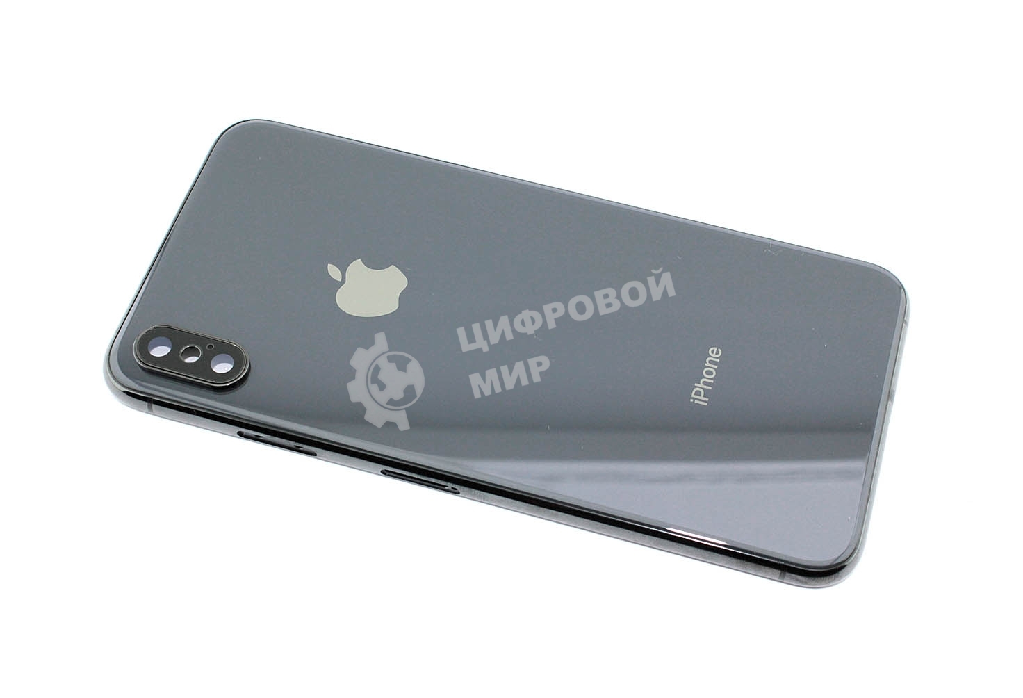 Задняя крышка (корпус) в сборе с рамкой сим-держателем и кнопками для Apple iPhone Xs Max черный