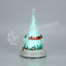 Фигура светодиодная на подставке Neon-night Новогодний поезд с мелодией 30,5 см, RGb