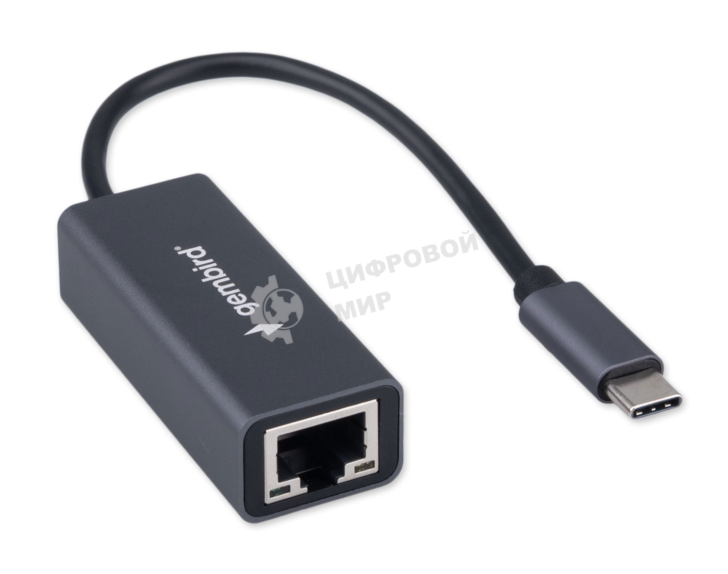 Сетевой адаптер Ethernet Gembird NIC-U12, Type-C USB 3.0 - 2.5 Gigabit Ethernet adapter, алюминий, RTL8156B
