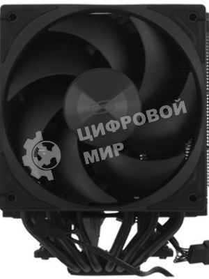 Кулер для процессора PCCooler RZ620Pro TC BK (265W, 4-pin PWM, 160mm, Al/Cu, 6x6mm, 2x120mm, 80CFM, 36.2dBA, 2400RPM, S: 1851/1700/1200/115X, AM5/AM4, black)