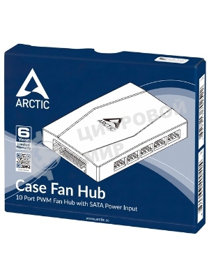 Хаб для 10 вентиляторов корпуса ПК Arctic Case Fan Hub 10 PWM Fan (ACFAN00175A) (702522)