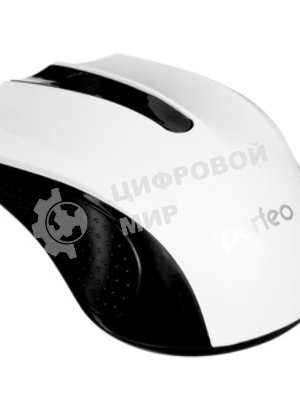 Мышь проводная Perfeo RAINBOW черный/белый, 1000 dpi, USB, кнопки - 3