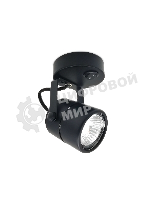 Накладной поворотный светильник Ambrella light TA102 BK черный GU10 D80*130*D60