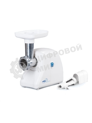 Мясорубка электрическая Ротор Экстра-М ЭМШ 35/250-2 белый, 1500 Вт, 0.6 кг/мин, насадки - 2