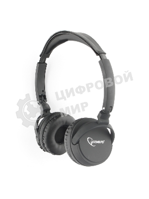 Беспроводные/проводные наушники Gembird BHS-100 черный, накладные, Bluetooth + проводной, складная конструкция, до 10 ч