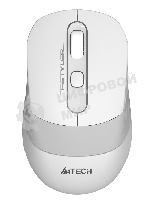 Мышь беспроводная A4Tech Fstyler FG10S белый/серый, 2000 dpi, радиоканал, USB, кнопки - 4