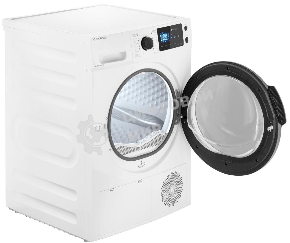 Сушильная машина MAUNFELD MFDM169WH белый, 9 кг, сушка - конденсационная, программ - 16, 59.5 x 84.5 x 64 см
