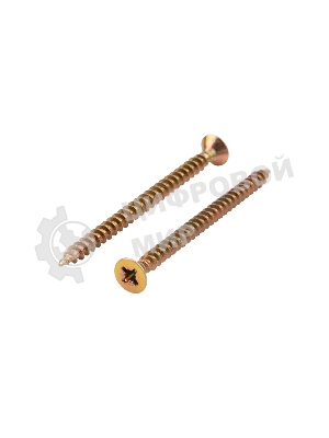 Саморез универсальный Kranz 5х70, желтый цинк, упаковка поставщика (3 600 шт.)