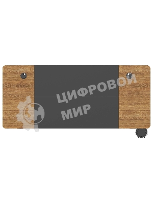 Стол игровой Cactus CS-EDL-BAWD столешница МДФ черный дуб антик, каркас черный