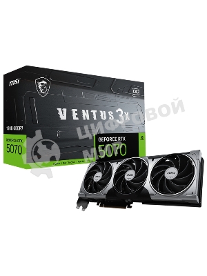 Видеокарта MSI GeForce RTX 5070 12G VENTUS 3X OC