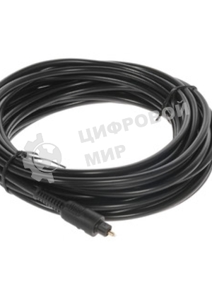 Кабель оптический Cablexpert CC-OPT-10M-N, Toslink 2xODT M/M, 10м, черный, пакет