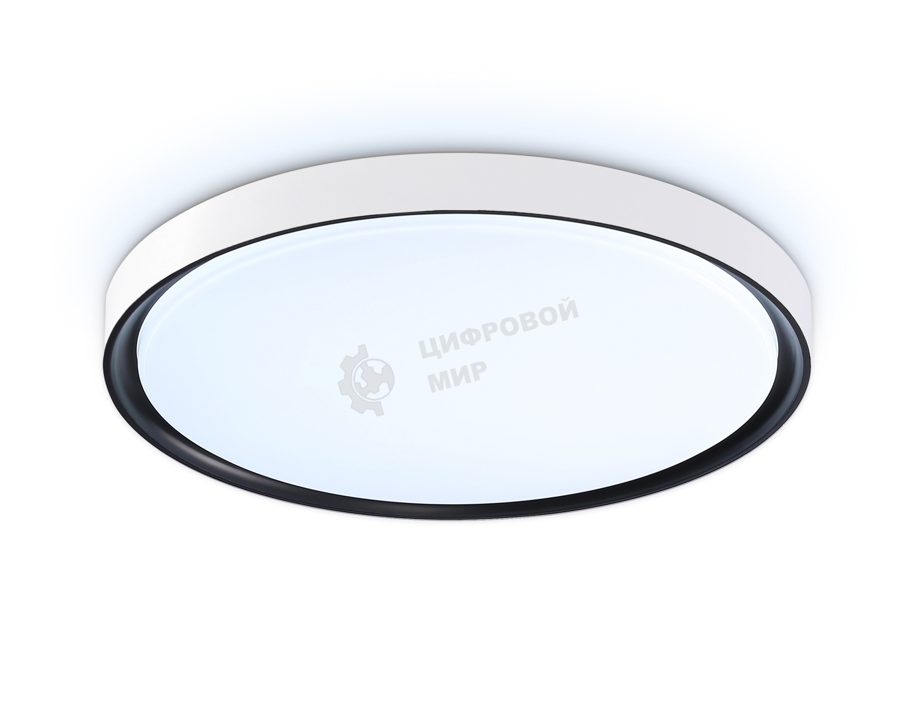 Потолочный светодиодный светильник Ambrella light FZ1247 WH/BK белый/черный IP54 20W 5000K D300*60 (Без ПДУ)