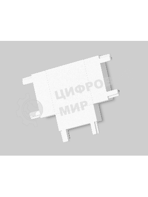 Коннектор для накладного шинопровода 46*36*6 GV1118 WH белый T-образный