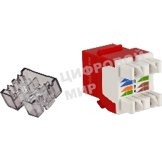 Модуль Lanmaster LAN-OK45U6/180N-RD KeystoneRJ45 кат.6 крас.