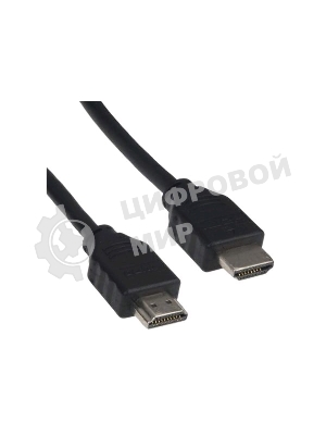 Кабель Cablexpert HDMI CC-HDMI4-1M, 19M/19M, v2.0, медь, позол.разъемы, экран, 1м, черный, пакет