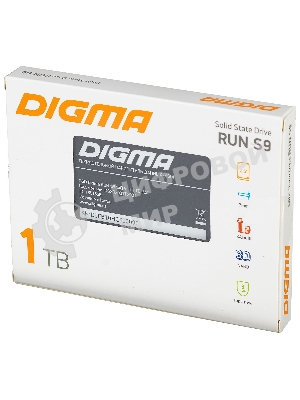 Накопитель SSD Digma Run S9, 1Tb, SATA III, 2.5