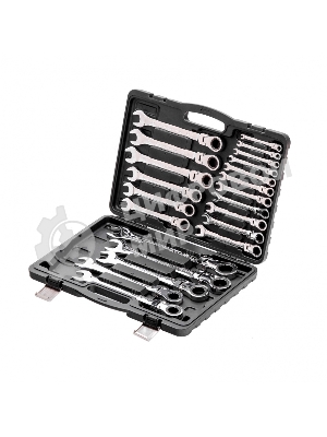 Набор ключей комбинированных Matrix, трещоточных шарнирных 22шт.