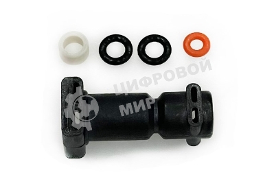 Переходник на термоблок DeLonghi ESAM, ECAM, ETAM отв. 5 мм в сборе