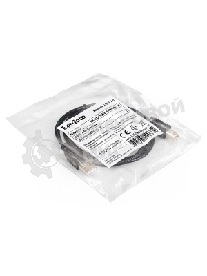 Кабель USB 2.0 A-->B 3м ExeGate 2 фильтра, позолоченные контакты