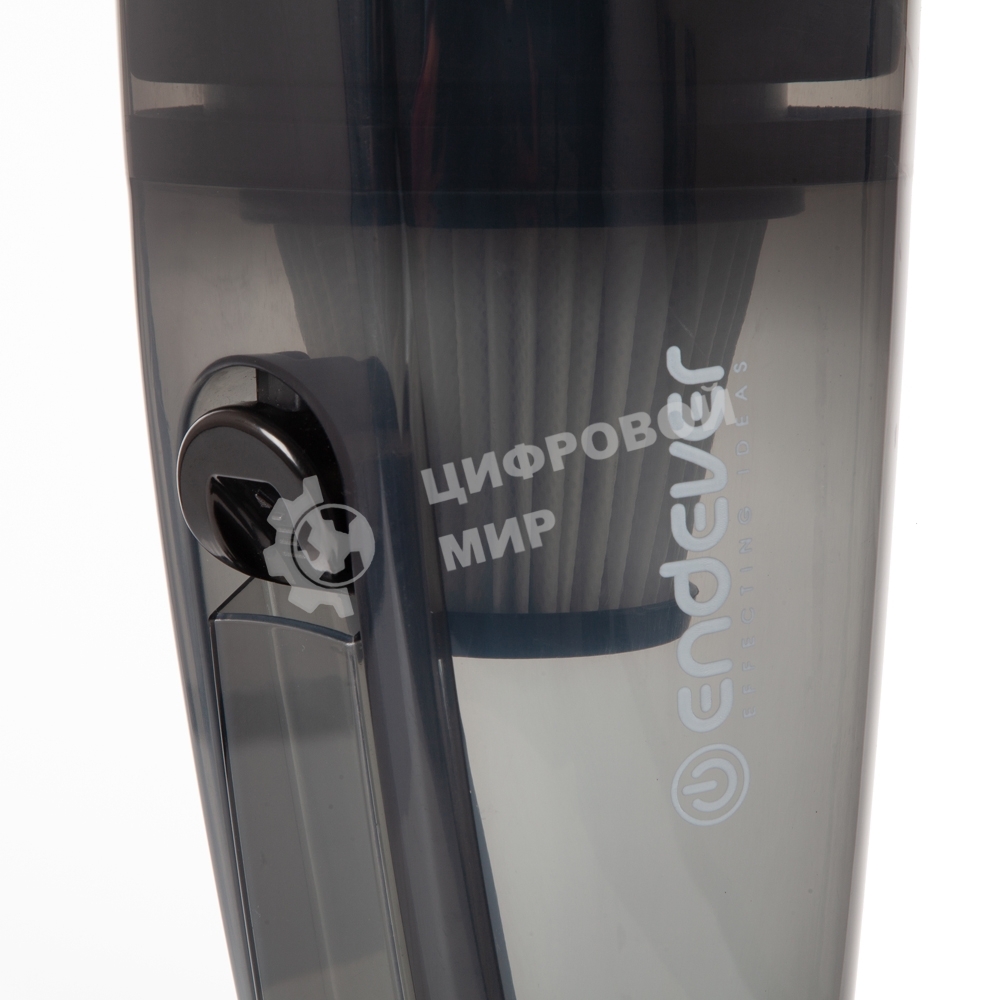 Пылесос вертикальный Endever VC-286 серый, питание от сети, 100 Вт, уборка сухая, пылесборник 1.9 л