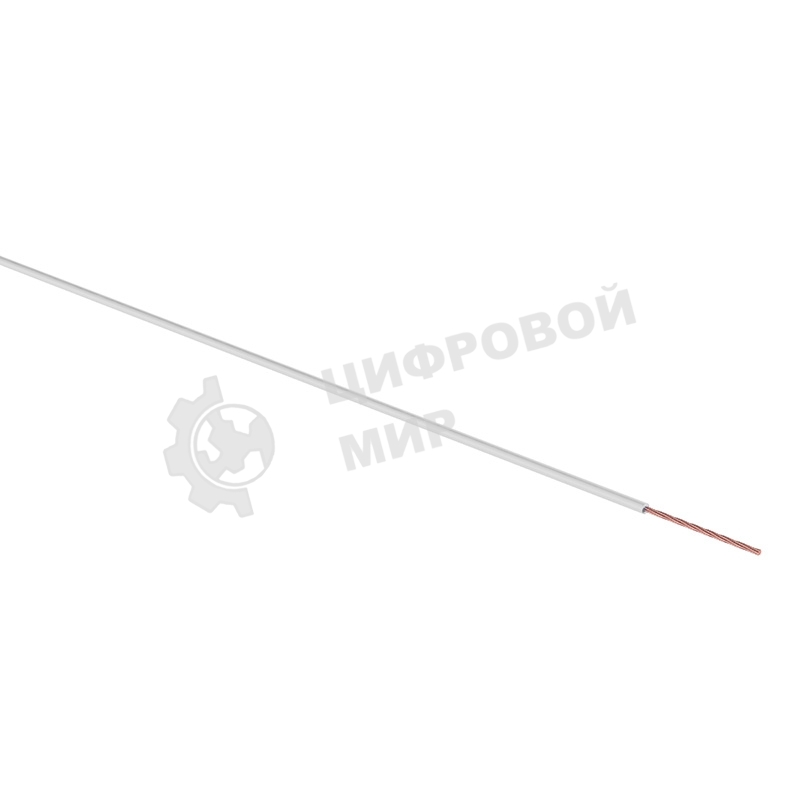Провод ПГВА Rexant 1х0.75 мм², белый, бухта 100 м