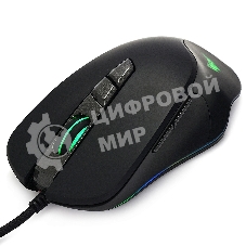 Мышь проводная Crown CMGM-903 черный, 7000 dpi, USB, кнопки - 7