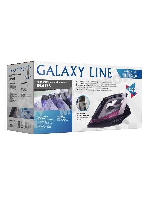 Утюг Galaxy Line GL 6128 фиолетовый/черный, 2200 Вт, 30 г/мин, 140 г/мин, 150 мл