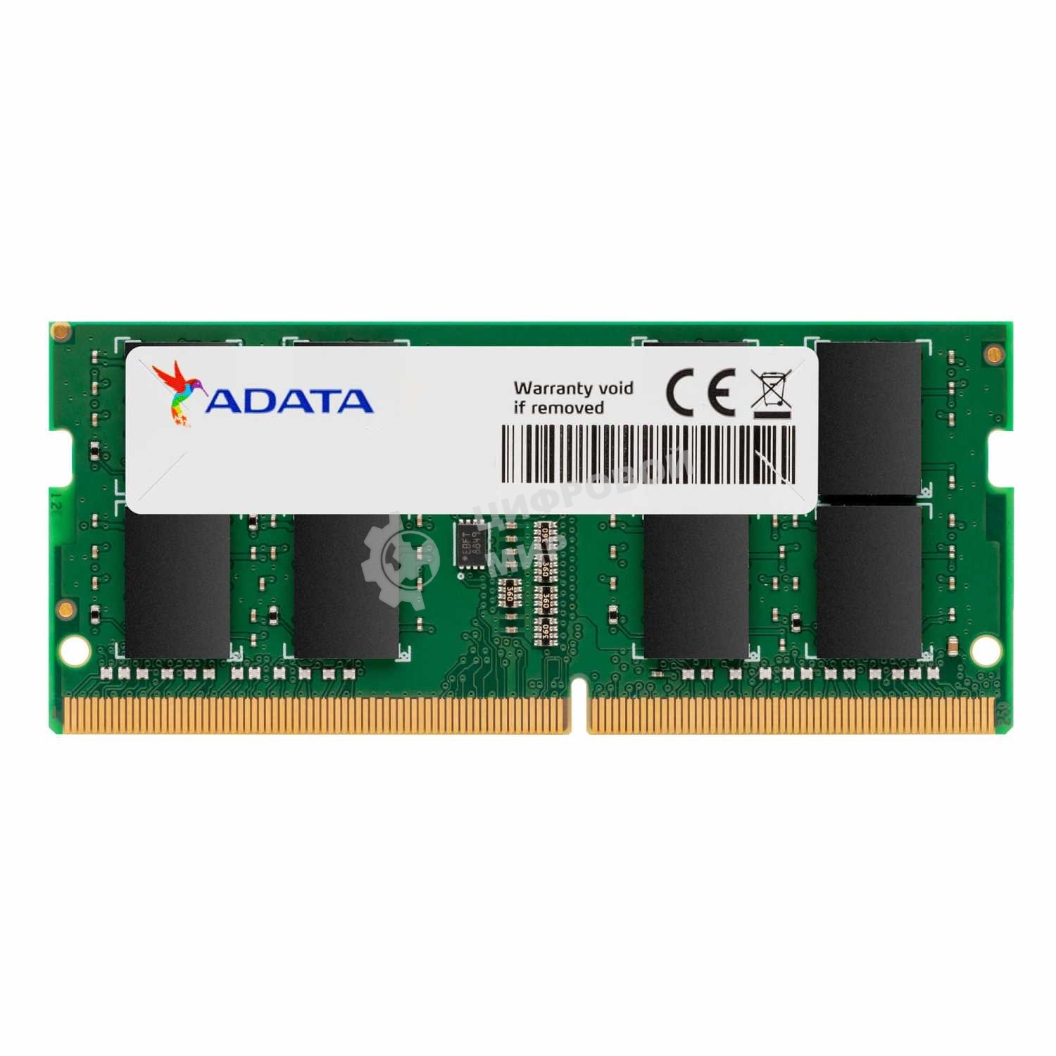 Оперативная память ADATA, DDR4, 16GB (1x16GB), 3200MHz, CL22, SO-DIMM