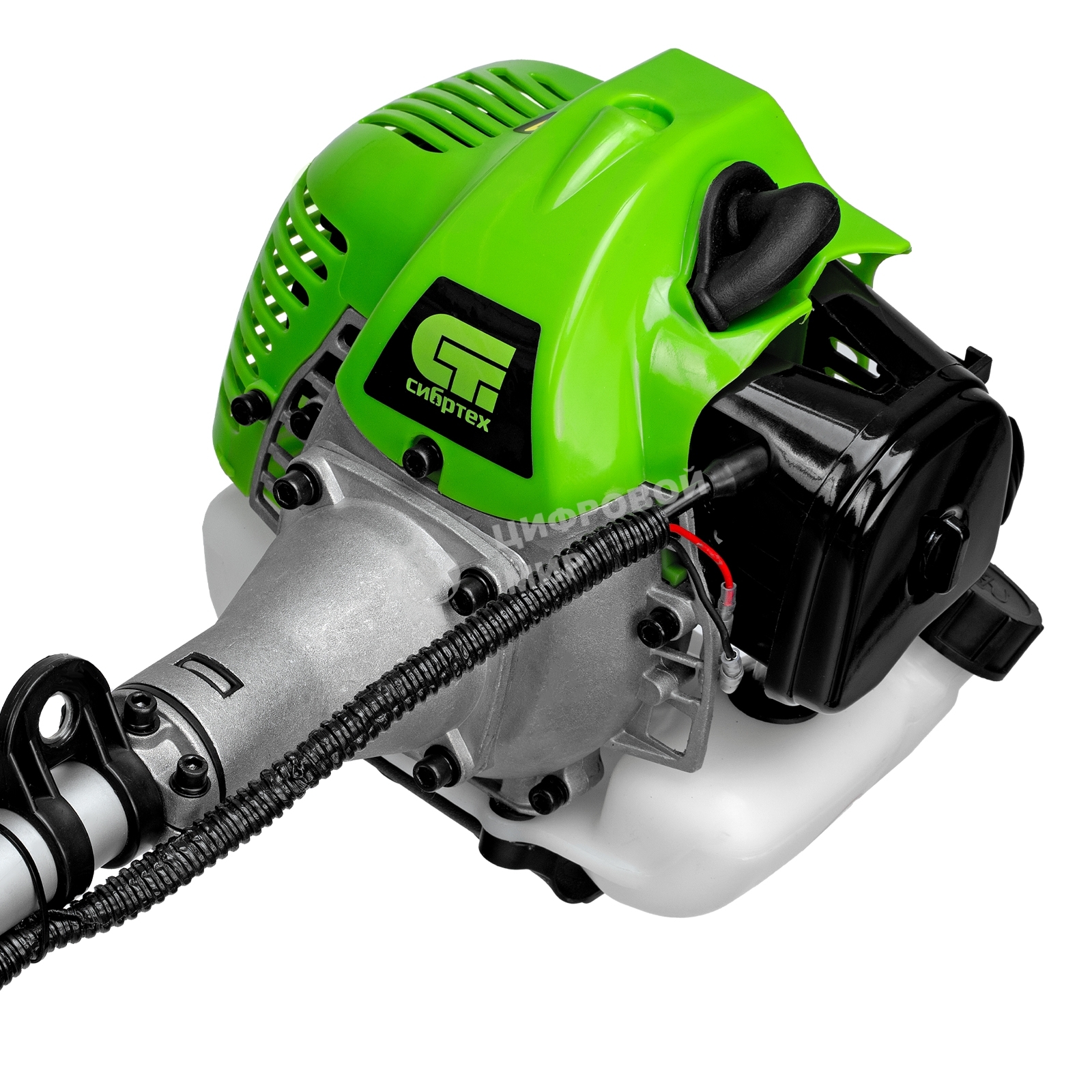 Триммер бензиновый Сибртех БКС-1300, 25 см3, 1,3 л.с., неразъемная штанга, состоит из 2 частей