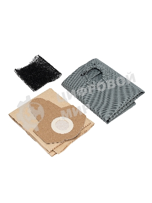 Строительный пылесос Denzel RVC30 серебристый, 1400 Вт, уборка сухая/сбор воды/выдув, пылесборник мешок, 30 л