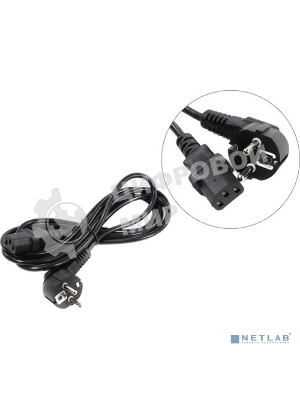 Кабель питания ExeGate Special PC-3S (Евровилка угловая Schuko->С13) 3*0.5, CCA, черный, 3м