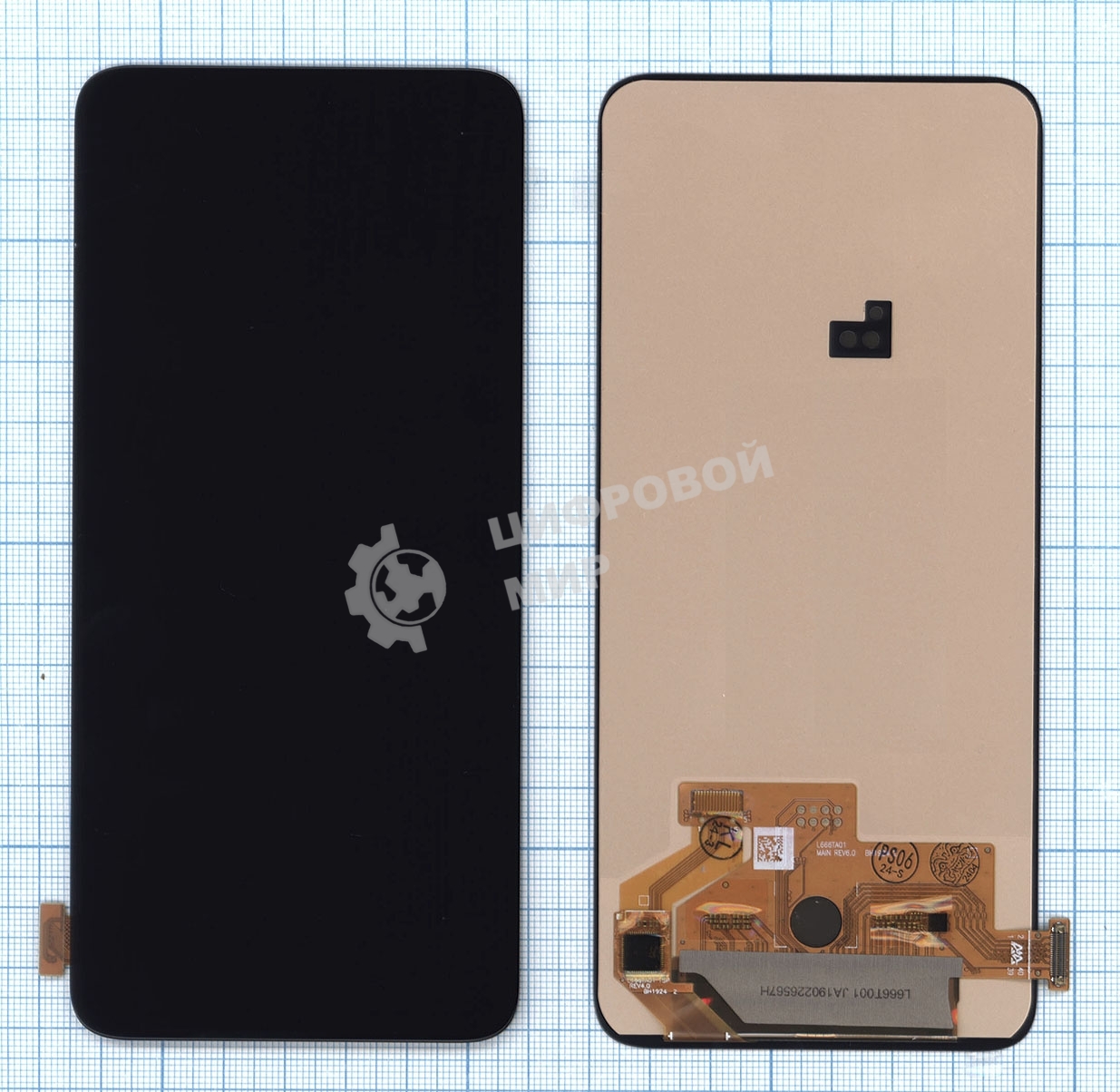 Дисплей для Samsung Galaxy A80 SM-A805F в сборе с тачскрином OLED черный