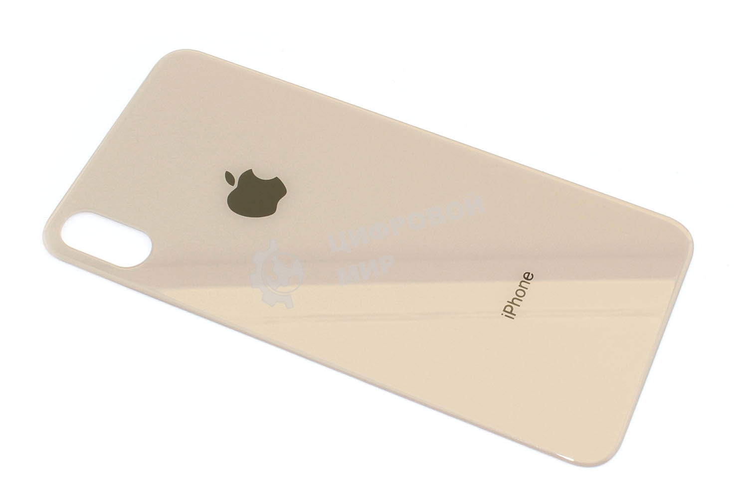 Задняя крышка (стекло) для Apple iPhone Xs Max золотая