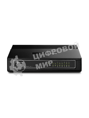 Коммутатор TP-Link SMB TL-SF1016D Коммутатор 16-port 10/100M Desktop Switch, 16 10/100M RJ45 ports, Plastic case