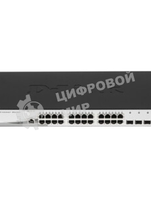 Коммутатор D-Link DGS-1210-28X/ME/C1A, 24×1 Гбит/с + 4×10 Гбит/с SFP+, управляемый