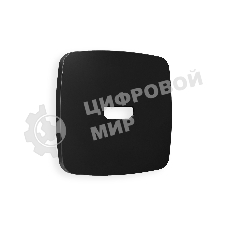 Лицевая панель OMEGA (Черный матовый) для HDMI розетки QUANT OP8140