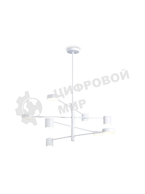 Подвесной светодиодный светильник Ambrella light FL51688/8 WH белый 3000K/4200K/6400K 48W D900*1000 (Без ПДУ)