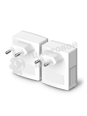 Сетевой адаптер TP-Link TL-PA4010KIT AV600 Nano Powerline Ethernet Adapter Starter Kit, Ultra Compact Size, 500Mbps Powerline Datarate,10/100Mbps Fast Ethernet, HomePlug AV, Green Powerline,Plug and Play, Twin Pa