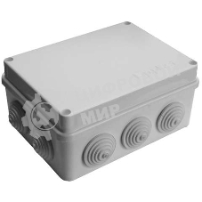 Коробка распределительная ОП 150х110х70 10 выходов 10 гермовводов. IP54 крышка на винтах сер. Epplast 210314