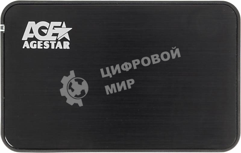 Внешний корпус для HDD AgeStar 3UB2A8-6G SATA алюминий черный 2.5