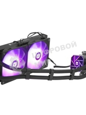 Система жидкостного охлаждения Thermalright Aqua Elite 240 V3 (240мм, Black, ARGB/ Fans: 2x120мм, 66.17CFM, 25.6dBA, 1500RPM/ Pump height 53mm, 23dBA, 3300RPM, Rad thickness 27mm/ S: 1700, 1200, 20XX, 115X, AM5, AM4)