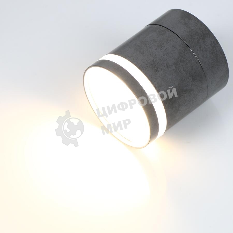Спот на основании GWL-GX53-M-IP20 Одинарный Бетон С Боковым рассеивателем Вихрь