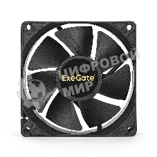 Вентилятор для корпуса ExeGate ExtraSilent ES08025H3P черный, 80 мм, 2000 об/мин, 19 дБ, 3 pin
