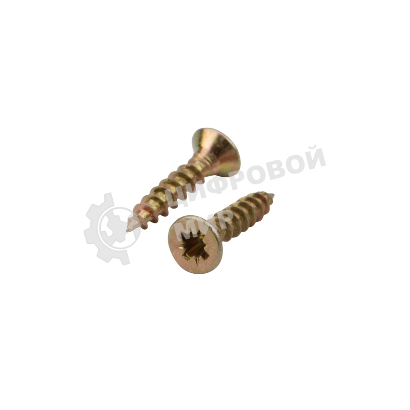 Саморез универсальный Kranz 3х16, желтый цинк, короб (500 шт./уп.)