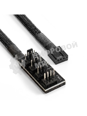 Разветвитель питания с 4pin материнской платы на 1 CPU кулер и 3 корпусных вентилятора ExeGate EX-CC-4p4xF-0.3 (4pin F/4x4pinM, 0,3м)