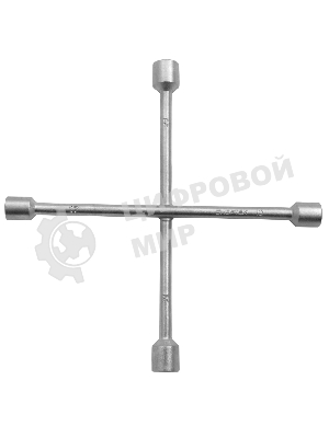 Ключ-крест баллонный Сибртех, 17 х 19 х 21 х 22 мм, толщина 14 мм
